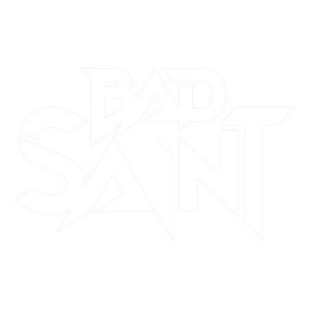 LOGO BLANCO BAD SAINT